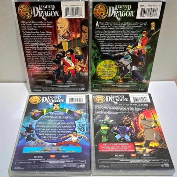 Legend of The Dragon Vol 1-4 DVD Set - Picture 2 of 2